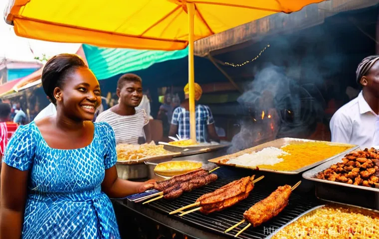 가나 전통 요리 종류 및 특징 - **Prompt 1: Traditional Fufu Preparation in a Ghanaian Village**
    "A vibrant and detailed image o...