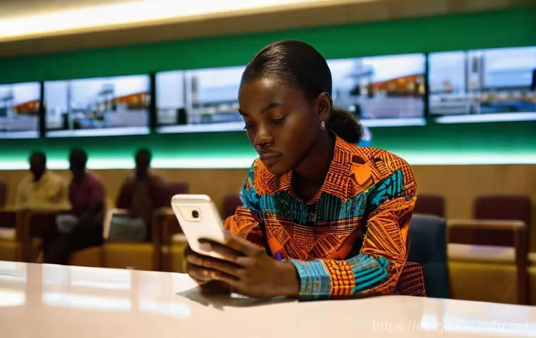 가나에서 스마트폰 사용법 및 심카드 구입 - **Prompt 1: "Seamless Arrival: Smartphone Prep in Accra"**
    A young, diverse traveler, dressed in...