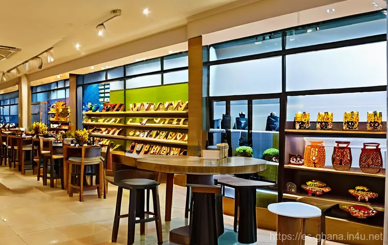 가나에서 가장 큰 시장과 쇼핑몰 - **Ghanaian Artisan Crafting Traditional Beads:**
    "A detailed close-up of a skilled Ghanaian arti...