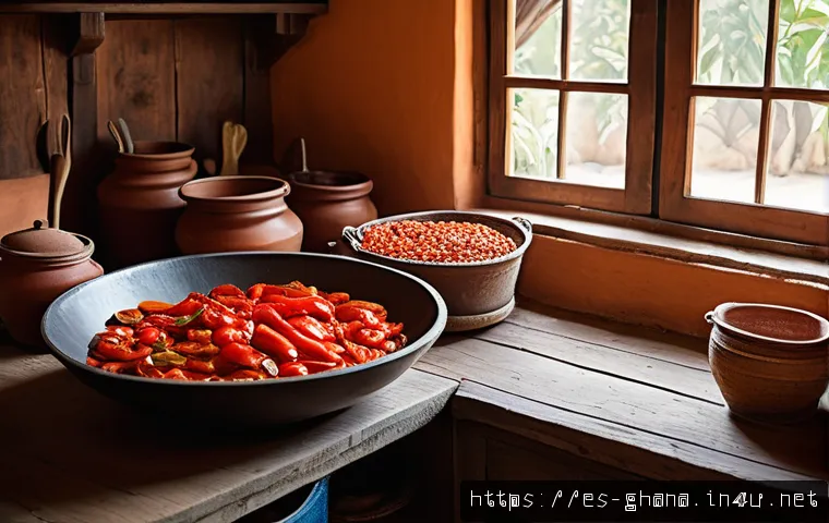 가나 젤로프 라이스 vs 나이지리아 젤로프 라이스 - A vibrant kitchen scene in a West African home showing a skilled cook carefully caramelizing fresh a...